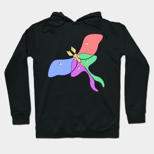 Pastel Pride Moth Hoodie